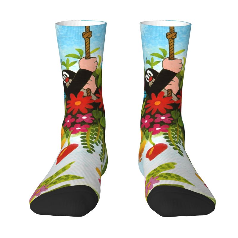 Dress Sock Men - Benutzerdefinierte The Little Mole Herren-Crew-Socken, Unisex,