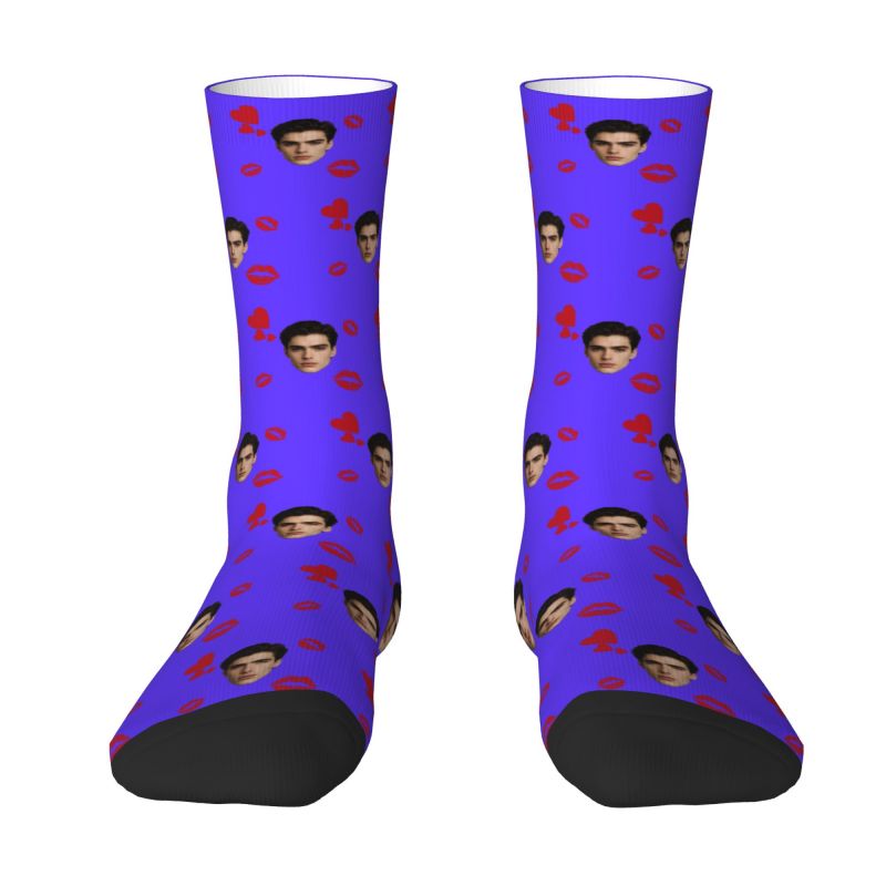 Dress Sock Men - Benutzerdefinierte Gesicht Foto mit Herz Herren