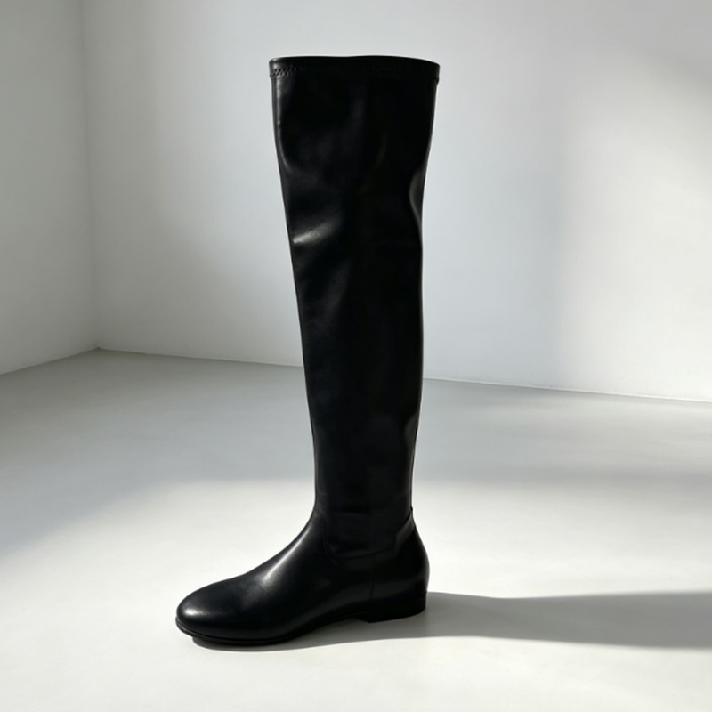 Braune Weiche Stretch-Kunstled – Boot Sock Slouchy Bewertung und Preis